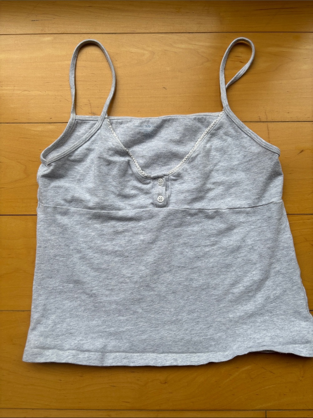 Brandy Melville Light Gray Tiffany Tank Top